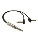 Dual Mono to TRS Straight Pedalboard Patch Cable 